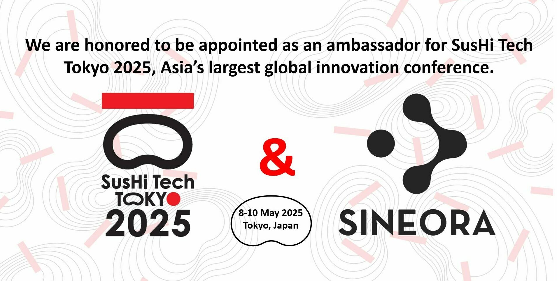 SINEORA partners with SusHi Tech Tokyo 2025